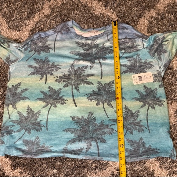 NWT PJ Salvage Pajama Plus Size 2X Fleece Long Sleeve Beach Palm Tree Print Cozy - Picture 7 of 7